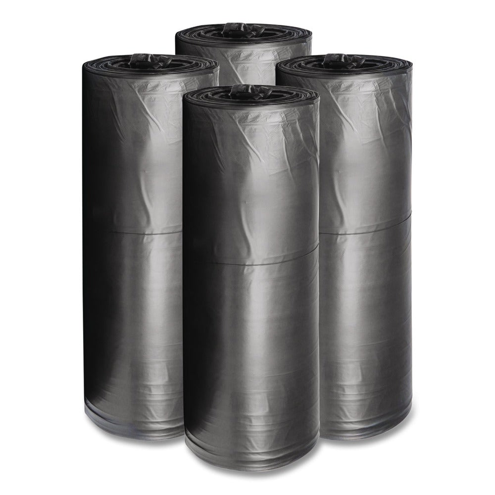 Boardwalk 38 in. x 58 in. 60 gal. 0.65 mil Low-Density Can Liners - Black (100/Carton)