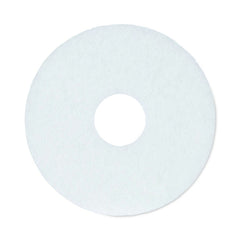 Boardwalk BWK4012WHI 12 in. Diameter Polishing Floor Pads - White (5/Carton)
