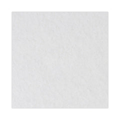Boardwalk 13 in. Diameter Polishing Floor Pads - White (5/Carton)