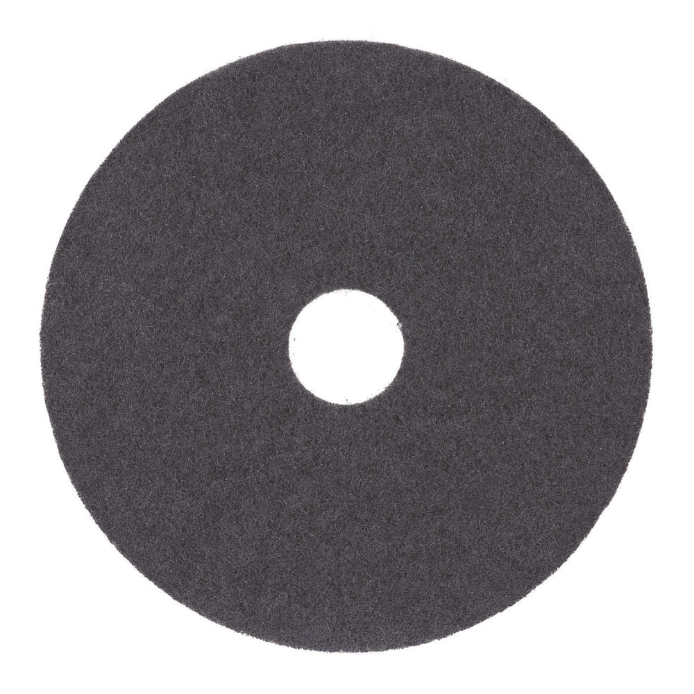 Boardwalk 14 in. Diameter Stripping Floor Pads - Black (5/Carton)