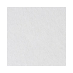 Boardwalk 14 in. Diameter Polishing Floor Pads - White (5/Carton)