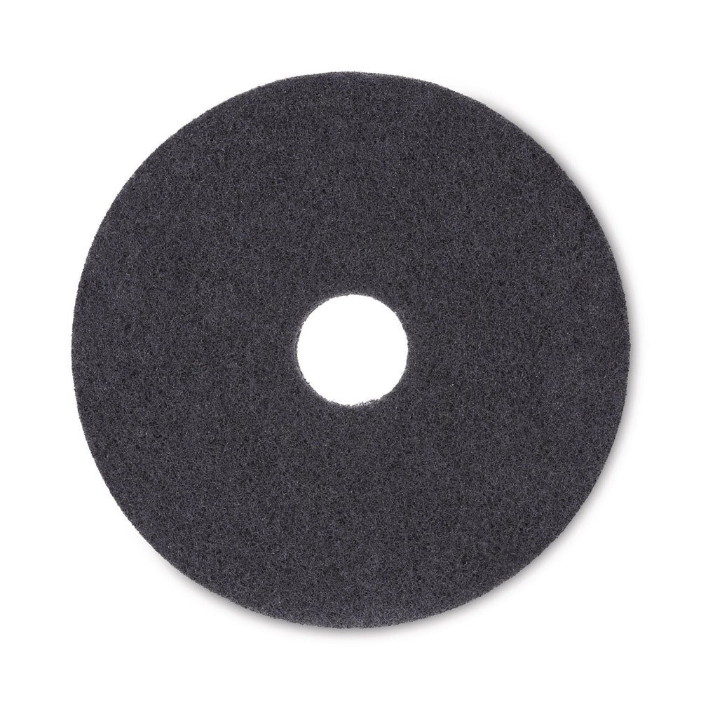 Boardwalk 16 in. Diameter Stripping Floor Pads - Black (5/Carton)