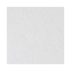Boardwalk 16 in. Diameter Polishing Floor Pads - White (5/Carton)