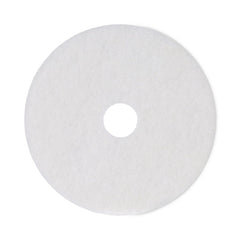 Boardwalk 18 in. Diameter Polishing Floor Pads - White (5/Carton)