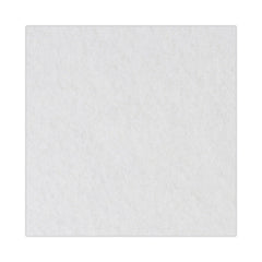 Boardwalk 18 in. Diameter Polishing Floor Pads - White (5/Carton)
