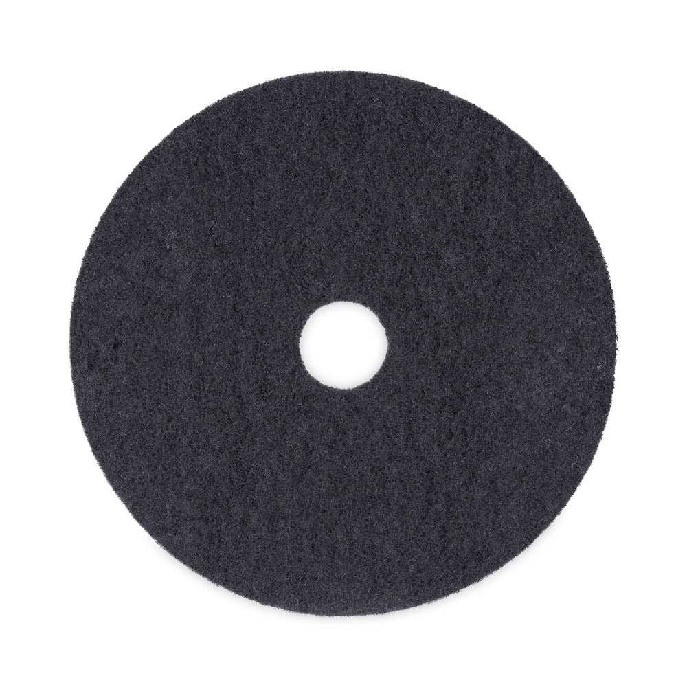Boardwalk BWK4020BLA 20 in. Diameter Stripping Floor Pads - Black (5/Carton)