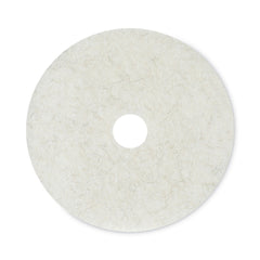 Boardwalk 20 in. Diameter Natural Burnishing Floor Pads - White (5/Carton)