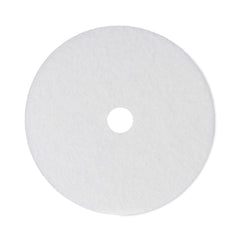 Boardwalk 21 in. Diameter Polishing Floor Pads - White (5/Carton)