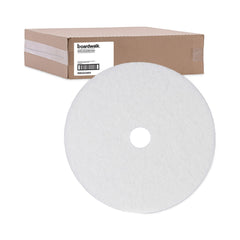 Boardwalk 24 in. Diameter Polishing Floor Pads - White (5/Carton)