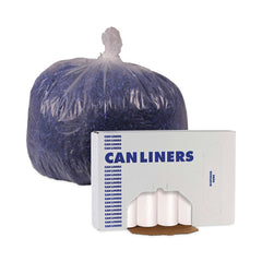 Boardwalk V8046MNKR04 40 in. x 46 in. 45 gal. 11 mic High-Density Can Liners - Natural (250/Carton)