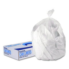 Boardwalk Z8048MNKR01 40 in. x 48 in. 45 gal. 12 mic High-Density Can Liners - Natural (250/Carton)