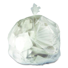 Boardwalk Z8048MNKR01 40 in. x 48 in. 45 gal. 12 mic High-Density Can Liners - Natural (250/Carton)