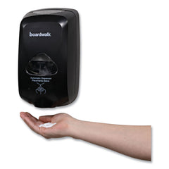 Boardwalk 6 in. x 4.05 in. x 10.58 in. 1200 mL Touch-Free Foam Soap Dispenser - Black