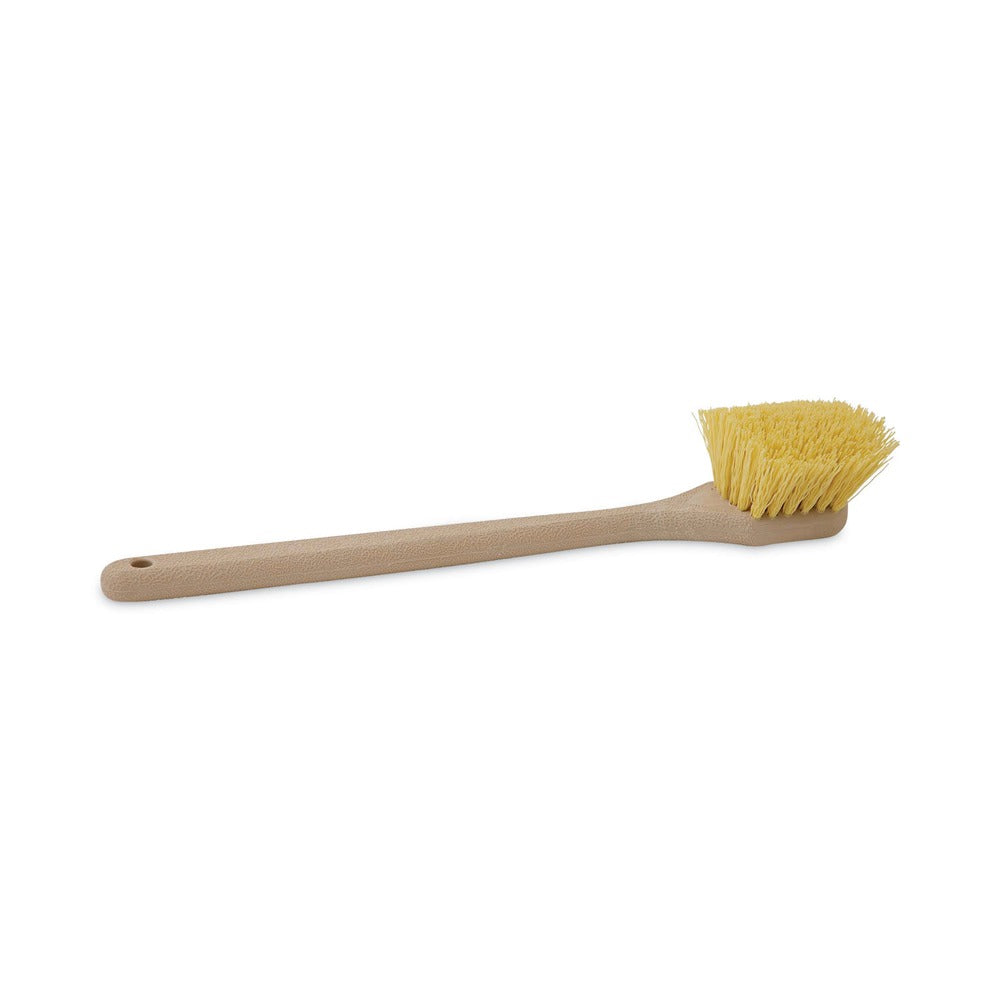 Boardwalk 20 in. Long Polypropylene Fill Handle Utility Brush - Tan