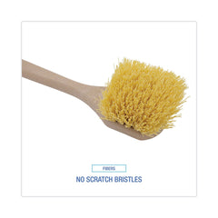 Boardwalk 20 in. Long Polypropylene Fill Handle Utility Brush - Tan