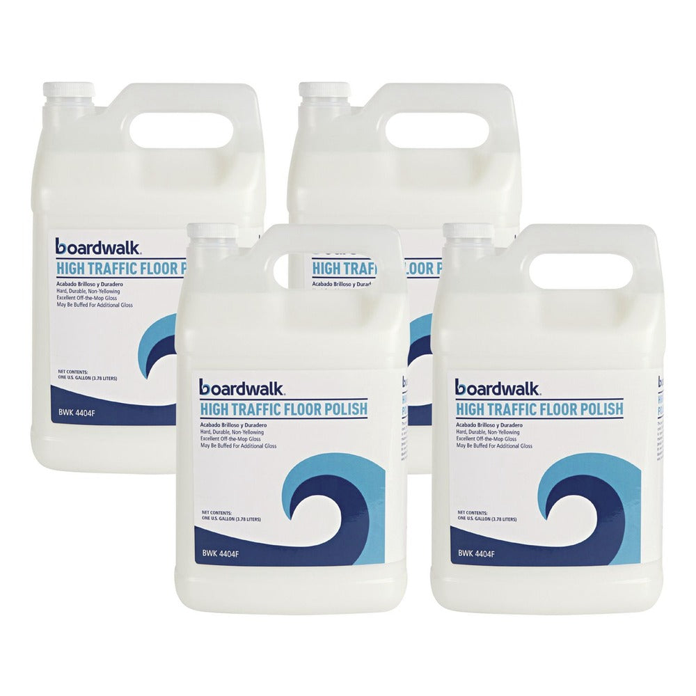 Boardwalk 132000-41ESSN 1 Gallon High Traffic Floor Polish (4/Carton)