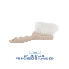 Boardwalk BWK4408 9 in. Nylon Fill Utility Brush - Tan