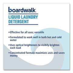Boardwalk 1 Gallon Liquid Laundry Detergent - Fresh and Clean Scent (4/Carton)