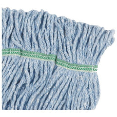 Boardwalk 5 in. Headband Super Loop Cotton/Synthetic Fiber Wet Mop Head - Medium , Blue (12/Carton)