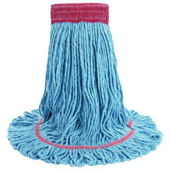 Boardwalk 5 in. Super Loop Cotton/Synthetic Fiber Wet Mop Head - Large, Blue (12/Carton)