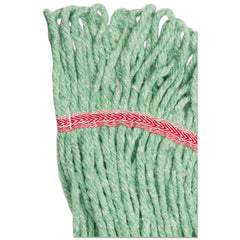 Boardwalk BWK503GNCT 5 in. Super Loop Cotton/Synthetic Fiber Wet Mop Head - Large, Green (12/Carton)