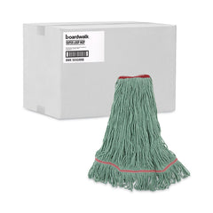 Boardwalk Premium Standard Cotton/Rayon Fiber Mop Head - Large, Green (12/Carton)