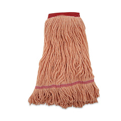 Boardwalk 12/Carton Super Loop Cotton/Synthetic Wet Mop Heads - Large, Orange