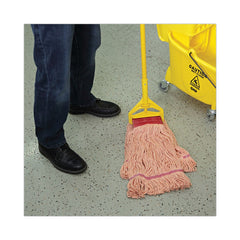 Boardwalk 12/Carton Super Loop Cotton/Synthetic Wet Mop Heads - Large, Orange