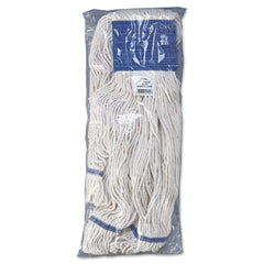 Boardwalk BWK504WH 5 in. Super Loop Cotton/Synthetic Fiber Wet Mop Head - X-Large, White (12/Carton)
