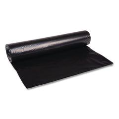 Boardwalk X8647SKKR01 43 in. x 47 in. 56 gal. 1.2 mil Recycled Low-Density Polyethylene Can Liners - Black (100/Carton)