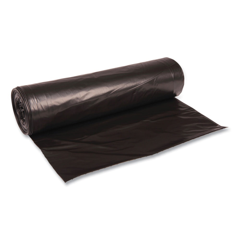 Boardwalk 43 in. x 47 in. 56 gal. 1.6 mil Recycled Low-Density Polyethylene Can Liners - Black (100/Carton)