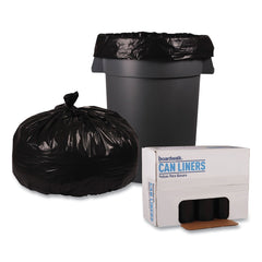 Boardwalk 43 in. x 47 in. 56 gal. 1.6 mil Recycled Low-Density Polyethylene Can Liners - Black (100/Carton)