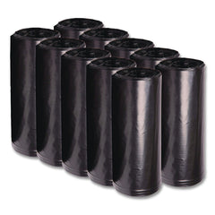 Boardwalk X7658WKKR02 38 in. x 58 in. 60 gal. 2 mil Recycled Low-Density Polyethylene Can Liners - Black (100/Carton)