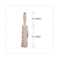 Boardwalk 4.5 in. Brush 3.5 in. Tan Plastic Handle Polypropylene Counter Brush - Gray