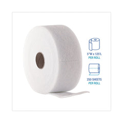 Boardwalk 2 Rolls/Carton, 250 Sheets/Roll TrapEze 5 in. x 125 ft. Disposable Dusting Sheets - White
