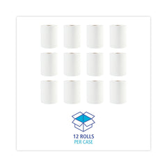 Boardwalk 2 in. Core 1-Ply 8 in. x 600 ft. Hardwound Paper Towels - White (12/Carton)