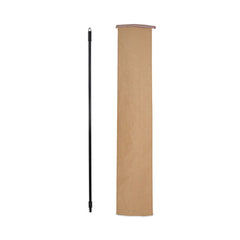 Boardwalk 1 in. Diameter x 60 in. Fiberglass Broom Handle Nylon Plastic Threaded End - Black