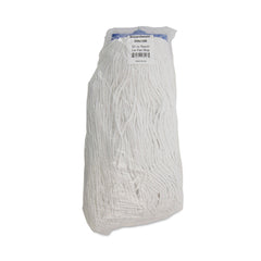 Boardwalk 20 oz. Economical Lie-Flat Rayon Fiber Mop Head - White (12/Carton)