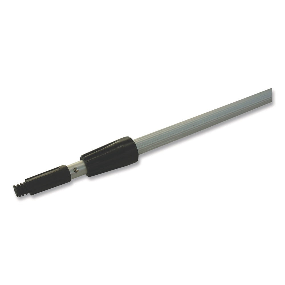 Boardwalk 8 ft. Two-Sections Aluminum Extension Pole - Silver/Black