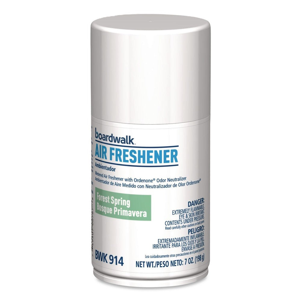 Boardwalk 7 oz Metered Air Freshener Refill - Forest Spring (6/Carton)