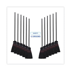 Boardwalk 54 in. Wood Handle Maid Broom with Plastic Bristles (1 Dozen)