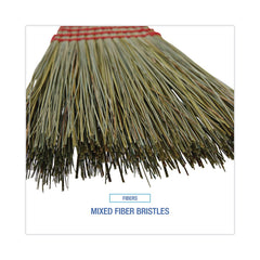 Boardwalk 55 in. Mixed Fiber Bristles Maid Broom - Natural