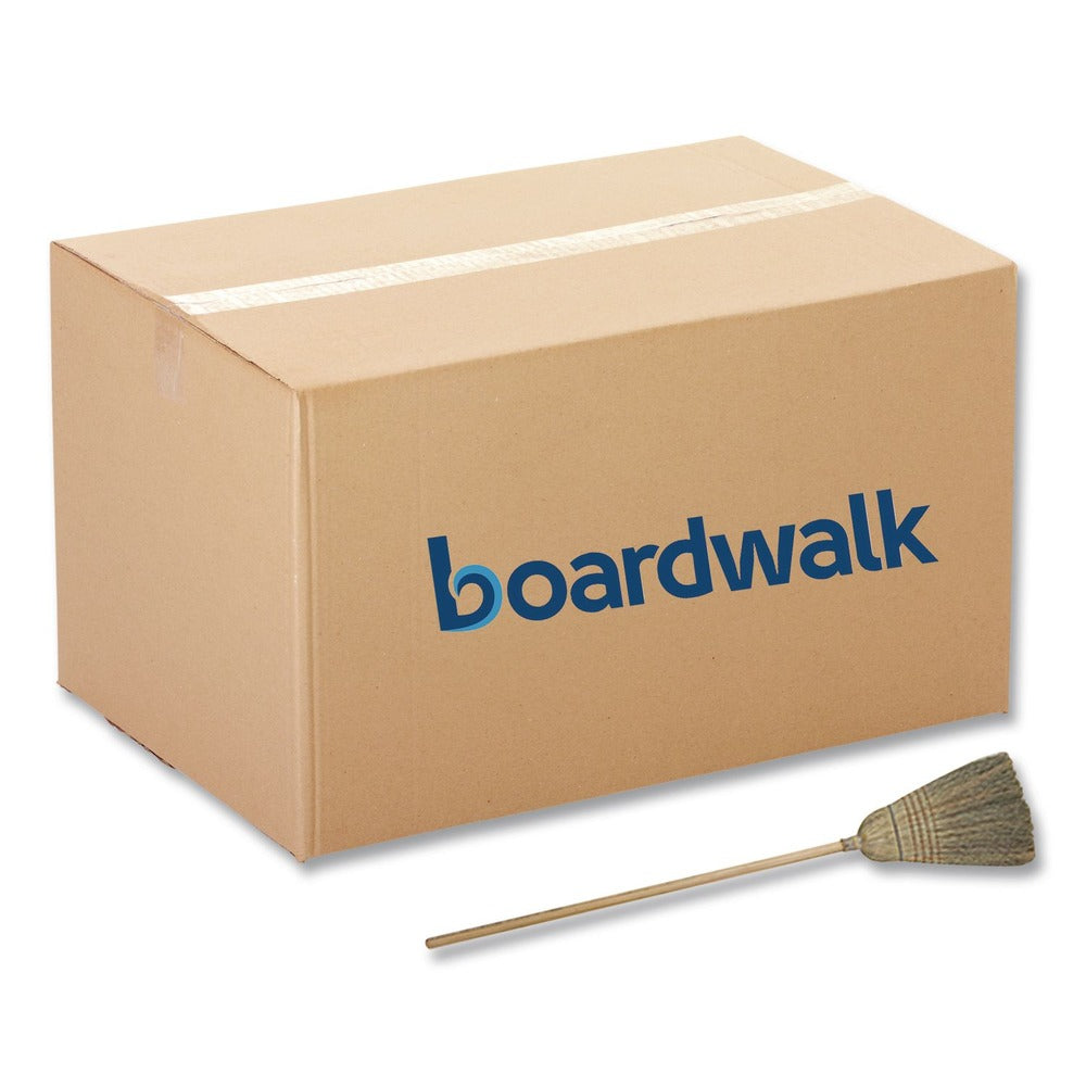 Boardwalk 56 in. Corn/Fiber Broom - Natural (6/Carton)