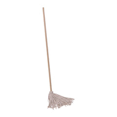 Boardwalk #16 White Cotton Head 50 in. Wood Handle Cotton Deck Mop (12/Carton)