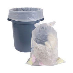 Boardwalk 60 Gallon 2.7 mil 38 in. x 63 in. Industrial Drum Liners Rolls - Clear (50/Carton)