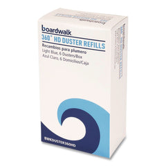 Boardwalk 360-Degree Soft Fluffy Fibers HD Duster Refills - Light Blue (4-Boxes/Carton)