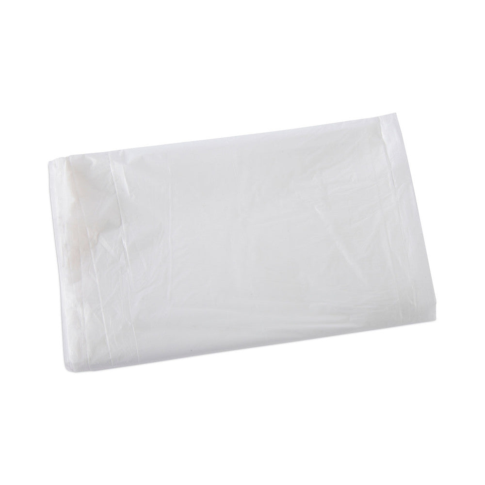 Boardwalk Z6640VNK 33 in. x 40 in. 33 gal. 16 mic High Density Industrial Can Liners Flat Pack - Natural (200/Carton)