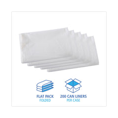 Boardwalk Z6640VNK 33 in. x 40 in. 33 gal. 16 mic High Density Industrial Can Liners Flat Pack - Natural (200/Carton)