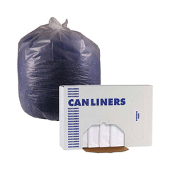 Boardwalk Z8648VNK 43 in. x 48 in. 56 gal. 16 mic High Density Industrial Can Liners - Natural (200/Carton)