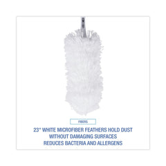 Boardwalk BWKMICRODUSTER 23 in. Washable MicroFeather Duster - White